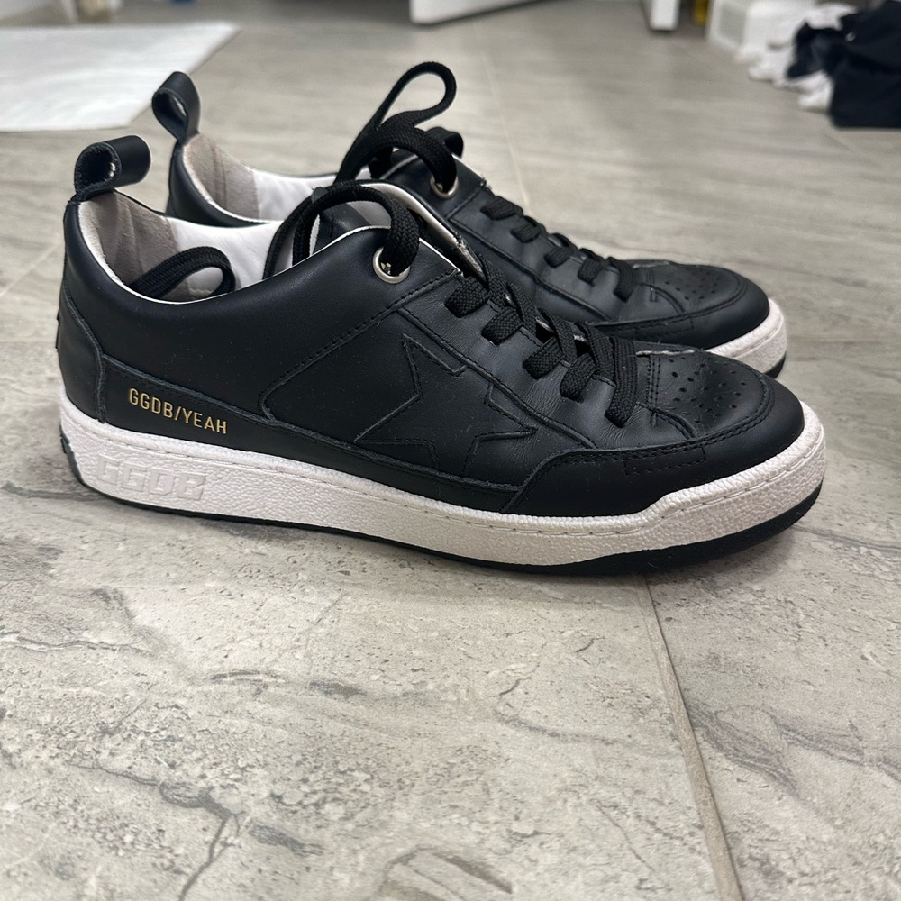 Golden Goose Black and White Women's Sneakers. Size 38-women’s 7.5